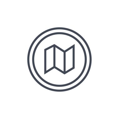 GPS ve Navigasyon simgesi vektör illüstrasyon tasarımı   