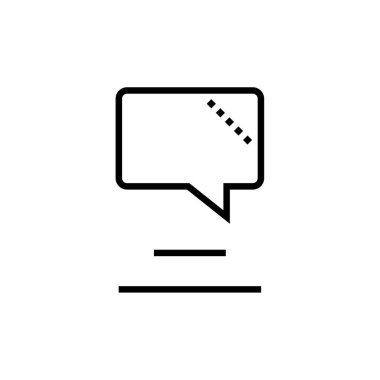 SMS ve Metin Mesajlaşması ikon vektör illüstrasyonu