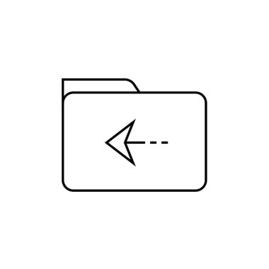 Dosya. Web simgesi basit illüstrasyon          