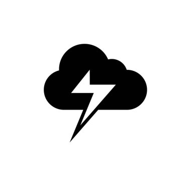 Bulut simgesi vektör illüstrasyonu