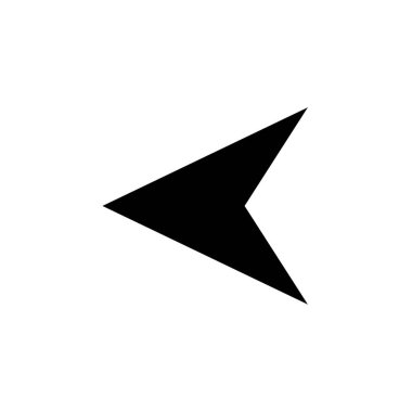 Basit ok simgesi vektör illüstrasyonu