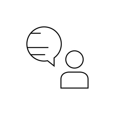 SMS ve Metin Mesajlaşması ikon vektör illüstrasyonu