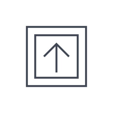 Yükleme ok simgesi vektör çizim