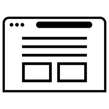 wirefram simgesi vektör illüstrasyonu