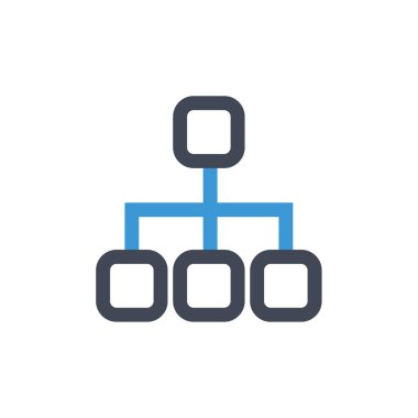 Beyaz arkaplanda izole edilmiş ağ simgesi vektörü, şeffaf yuvarlak dış çizgi sembolünde analitik işareti logosu konsepti