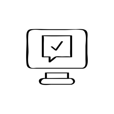 Sohbet balonu simgesi. vektör illüstrasyonu 