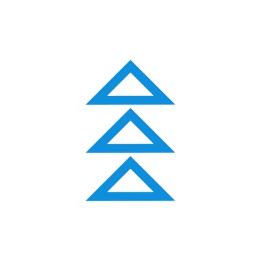 Bir ağaç simgesinin vektör illüstrasyonu