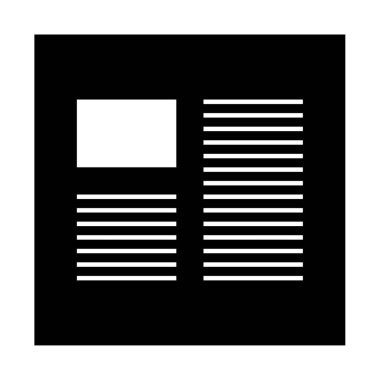 belge simgesi, vektör çizimi