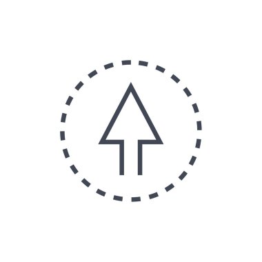 ok simgesi vektör illüstrasyonu   