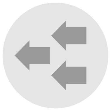 Modern ok simgesinin vektör illüstrasyonu    