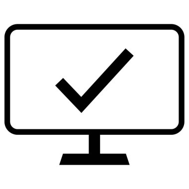 Bilgisayar monitörü. Basit resimleme