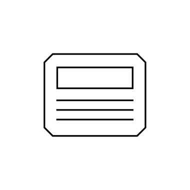 Kablolar modern simge, vektör illüstrasyonu