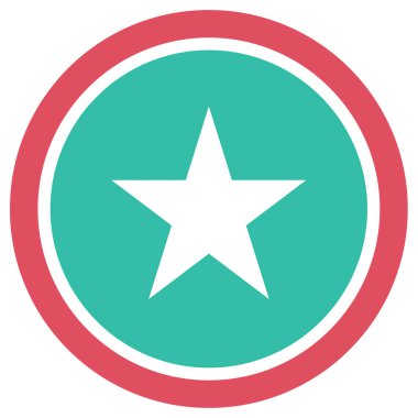 Yıldız. Web simgesi basit illüstrasyon