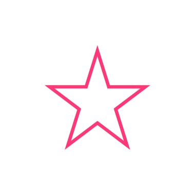 yıldız simgesi vektör illüstrasyonu