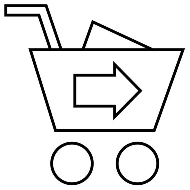 Alışveriş arabası. Basit tasarım