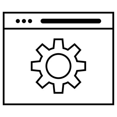 SEO Web Tarayıcısı, vektör illüstrasyonu