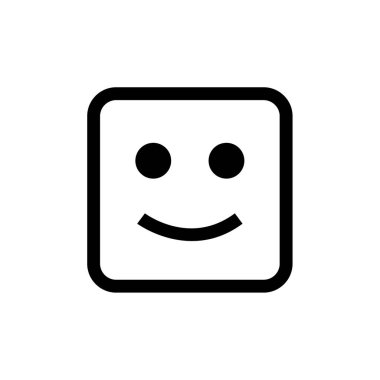 yüz duygu simgesi, emoji vektör illüstrasyonu 