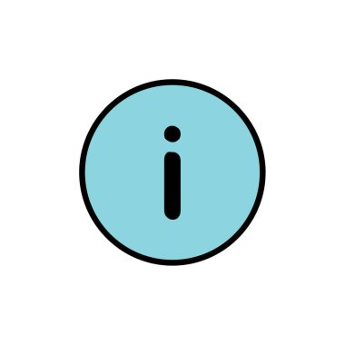 Bilgi simgesi vektör illüstrasyonu