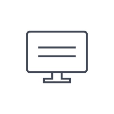 İnternet sitesi. Web simgesi basit illüstrasyon 