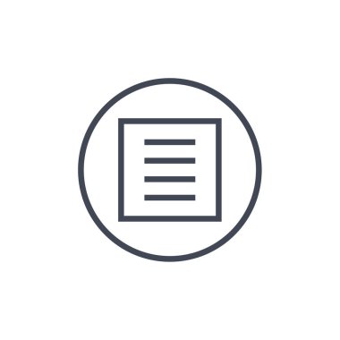 belge simgesi, vektör çizimi