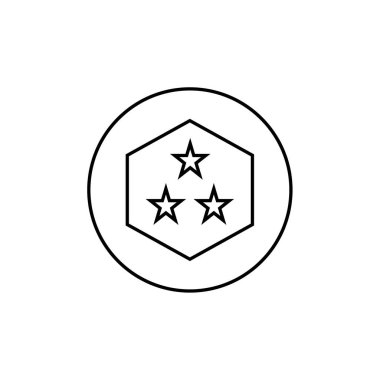 Soyut çokgen geometrik simge, vektör illüstrasyonu 