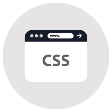 Web Geliştirme basit simgesi, vektör illüstrasyonu