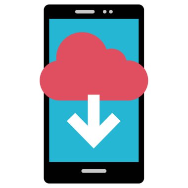 bulut hesaplama simgesi, vektör illüstrasyonu