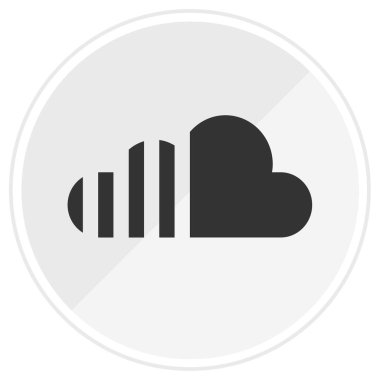 bulut simgesi, vektör illüstrasyonu