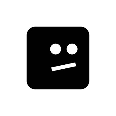 yüz duygu simgesi, emoji vektör illüstrasyonu 