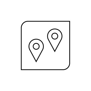 GPS ve Navigasyon simgesi vektör illüstrasyon tasarımı   