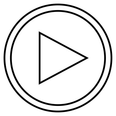 video oynatıcı simgesi, vektör illüstrasyonu 