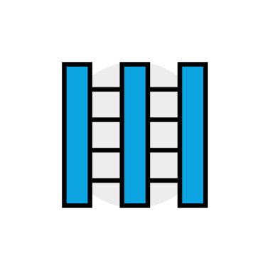Sütunların illüstrasyonunun vektör simgesi  