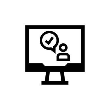 SMS ve Metin Mesajlaşması ikon vektör illüstrasyonu