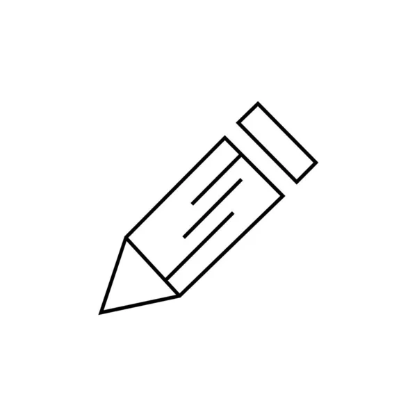 Ilustracja Wektor Ikony Ołówka — Wektor stockowy