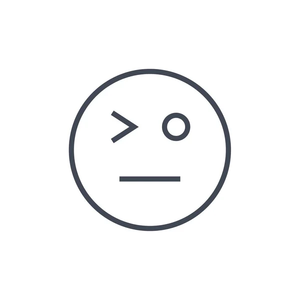 Πρόσωπο Εικονίδιο Συναίσθημα Emoji Διανυσματική Απεικόνιση — Διανυσματικό Αρχείο