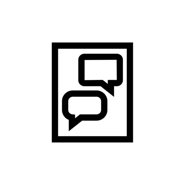 Ícone Chat Design Ilustração Vetorial Mensagens Texto — Vetor de Stock