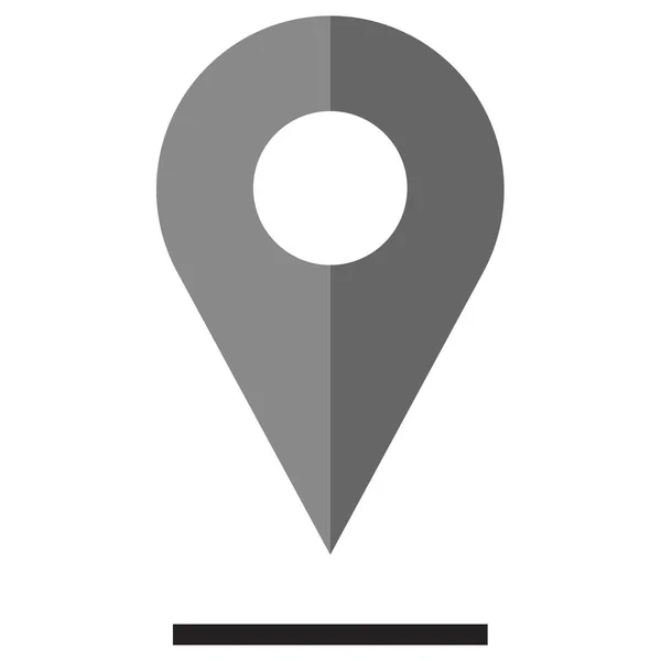 Location Pin Web Icon Simple Illustration — Stock Vector