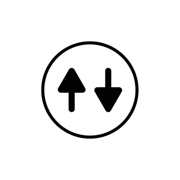 Vector Ilustración Flechas Navegación Icono Moderno — Vector de stock