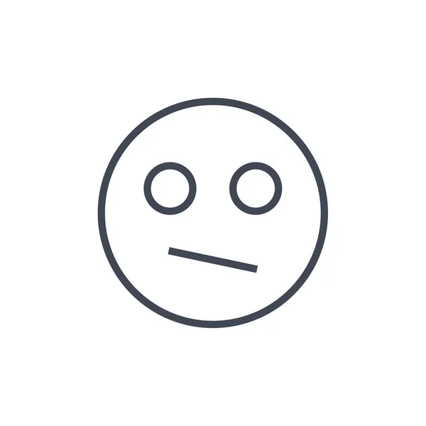 Line Icon Face — Stock Vector