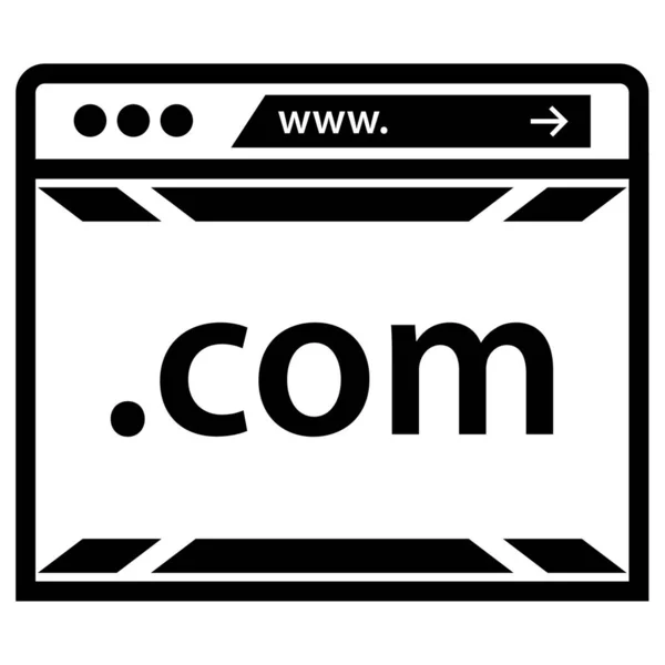 Janela Navegador Ícone Web —  Vetores de Stock