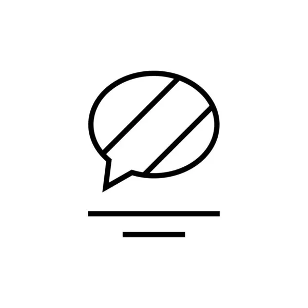 Vektorillustration Des Modernen Chat Symbols — Stockvektor