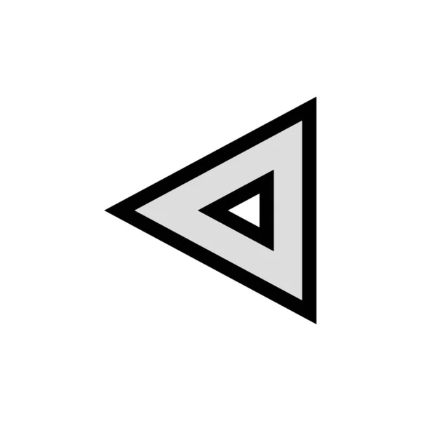 Icono Flecha Vector Ilustración — Vector de stock