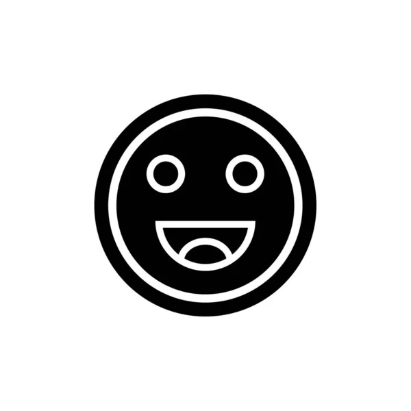 Ícone Emoção Facial Ilustração Vetor Emoji — Vetor de Stock