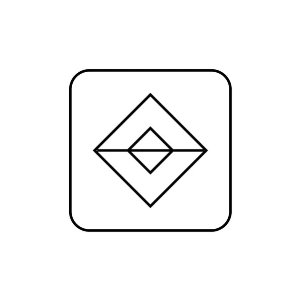 抽象多角形の幾何学的アイコン ベクトル図 — ストックベクタ