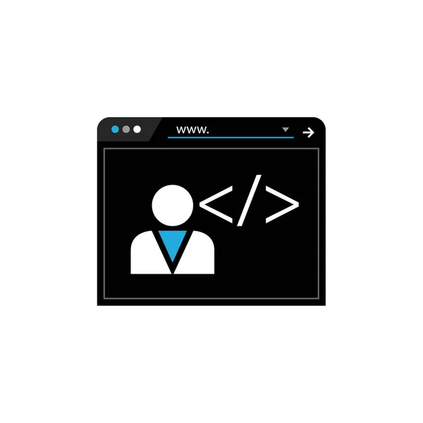 Vector Illustration User Interface Modern Icon — Stock Vector