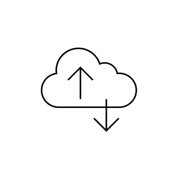 Cloud Computing Symbol Vektorillustration — Stockvektor