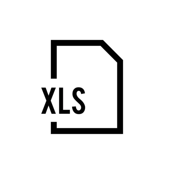 Ícone Formato Arquivo Xls Ilustração Vetorial Design Simples —  Vetores de Stock