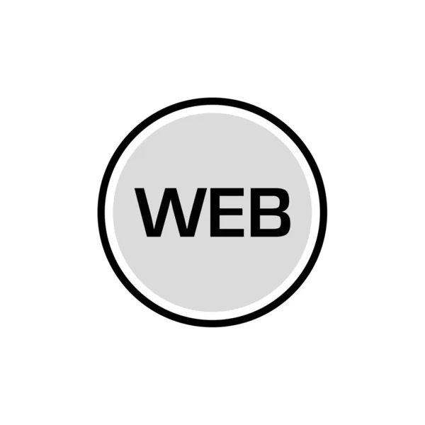 Ilustração Vetorial Ícone Moderno Web — Vetor de Stock