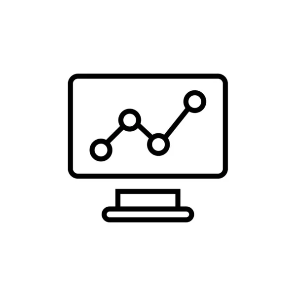 Diagramm Icon Vektor Isoliert Auf Weißem Hintergrund Für Ihr Web — Stockvektor
