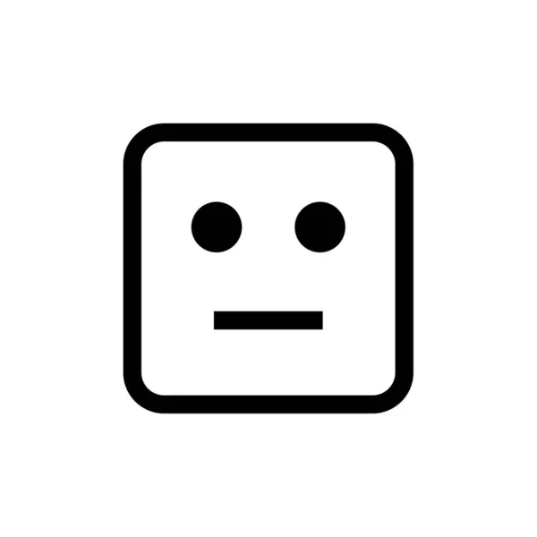 Visage Icône Émotion Illustration Vectorielle Emoji — Image vectorielle